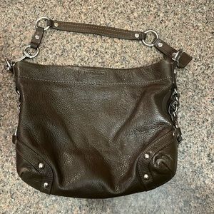Brown coach bag